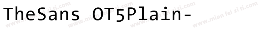 TheSans OT5Plain字体转换